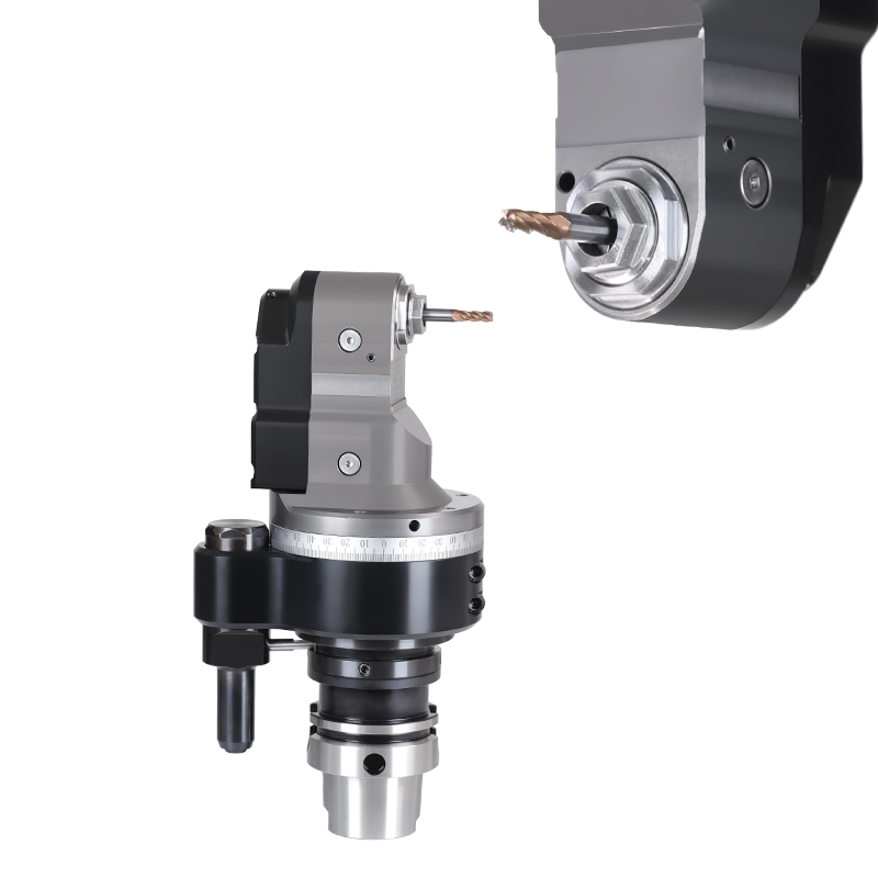 DK90-HSK63A-ER16-ZS 非标角度头角度头结构